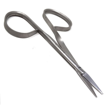 A2Z Scilab Ribbon Type Handle Iris Micro Sharp Fine Point Scissors 4" Straight A2Z-ZR666